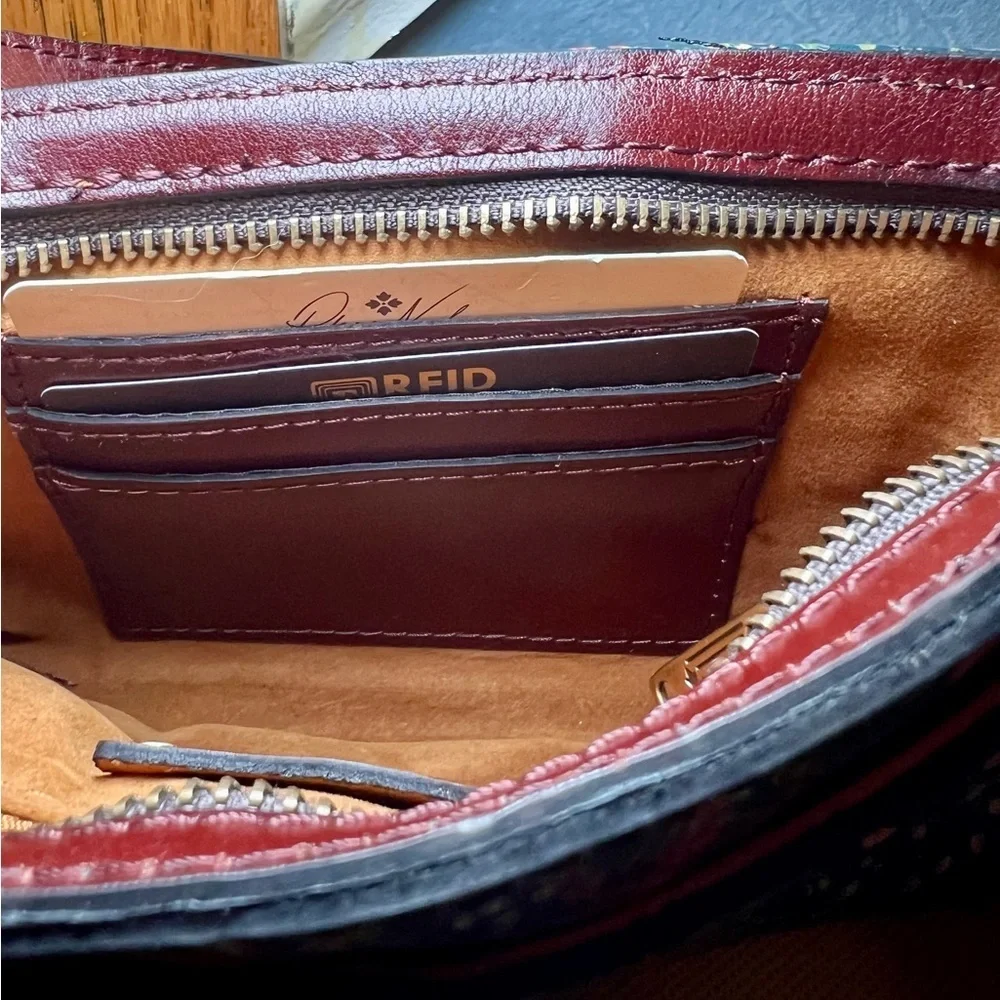 Patricia Nash Dovera Leather Phone Crossbody Bag